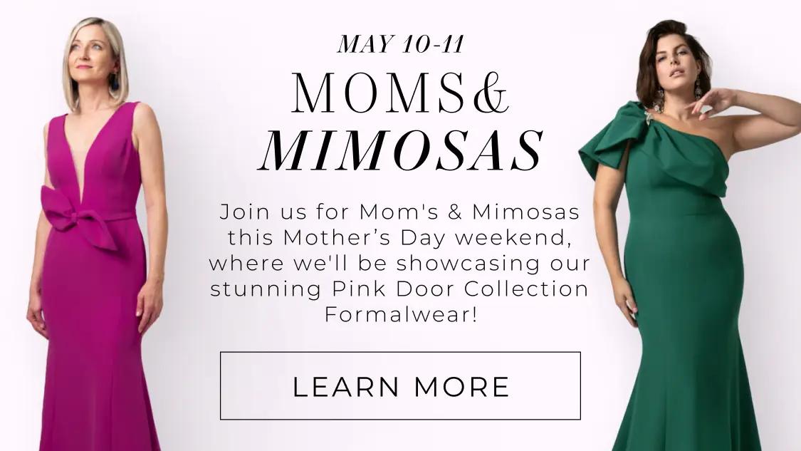 Moms and Mimosas event mobile banner
